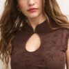Korte jurk in qipao-stijl