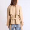 Korte, soepel vallende trenchcoat met riem