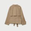 Korte, soepel vallende trenchcoat met riem