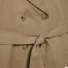 Korte, soepel vallende trenchcoat met riem