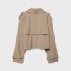 Korte, soepelvallende trenchcoat Korte, soepelvallende trenchcoat