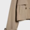 Korte, soepelvallende trenchcoat Korte, soepelvallende trenchcoat