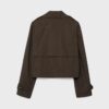Korte trenchcoat met dubbele knoopsluiting Korte trenchcoat met dubbele knoopsluiting