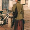 Korte trenchcoat met hoge kraag Korte trenchcoat met hoge kraag