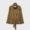 Korte trenchcoat met hoge kraag Korte trenchcoat met hoge kraag