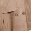 Korte trenchcoat van imitatiesuède Korte trenchcoat van imitatiesuède