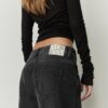Lage jeans met Wide Leg pijpen Lage jeans met Wide Leg pijpen