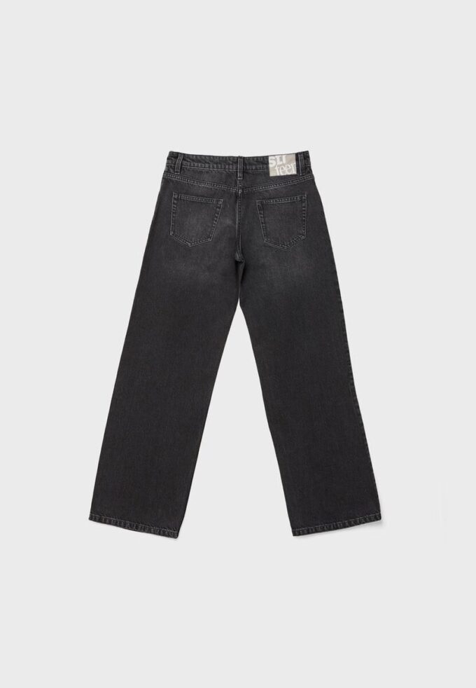 Lage jeans met Wide Leg pijpen Lage jeans met Wide Leg pijpen
