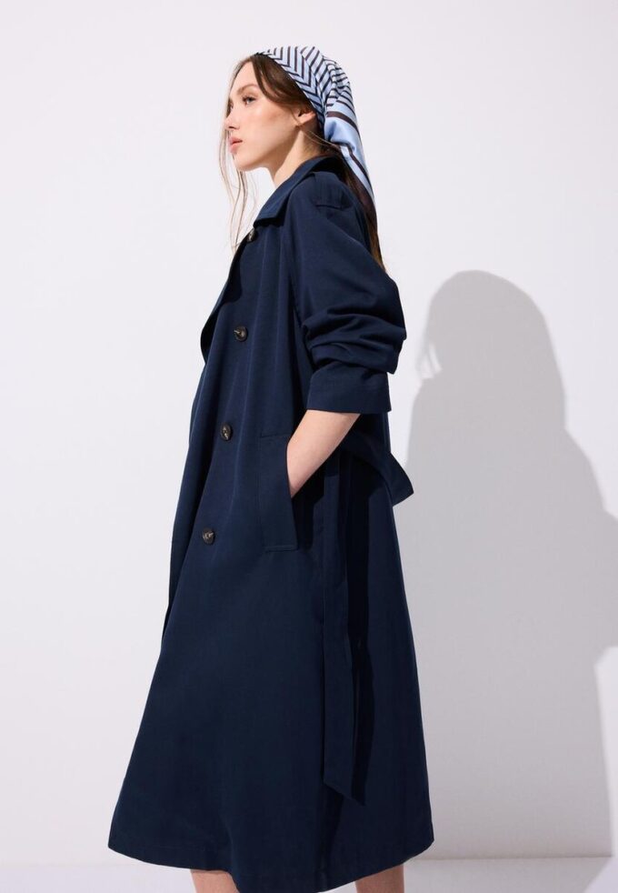 Lange, soepel vallende trenchcoat Lange, soepel vallende trenchcoat