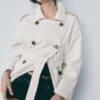 Lange, soepel vallende trenchcoat Lange, soepel vallende trenchcoat