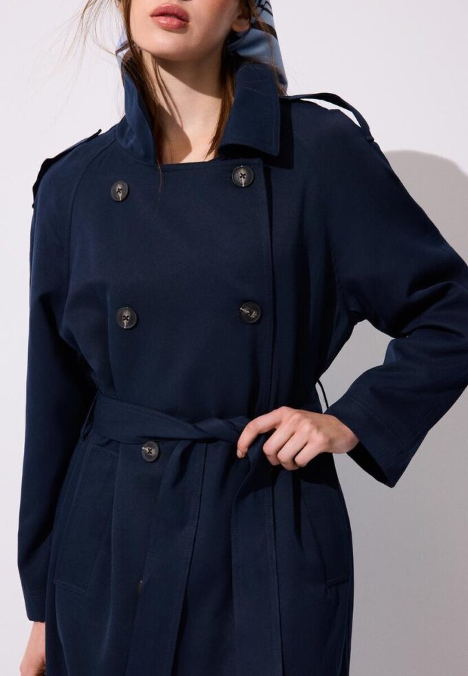 Lange, soepel vallende trenchcoat Lange, soepel vallende trenchcoat