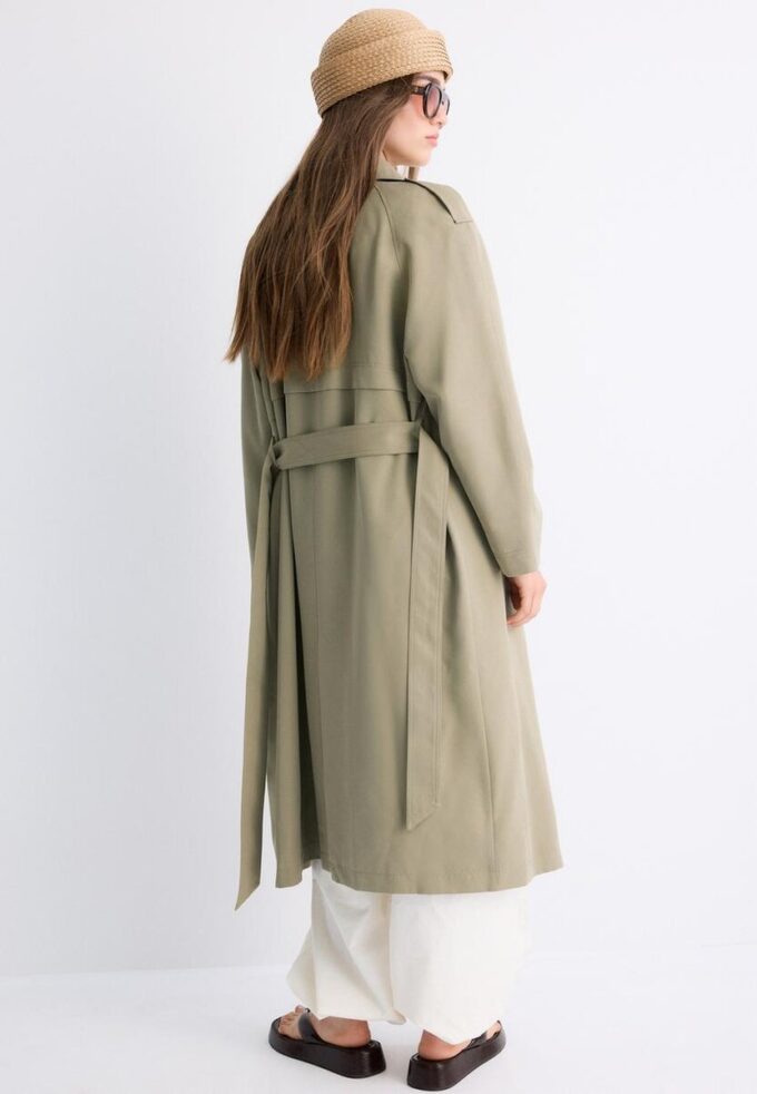 Lange, soepel vallende trenchcoat Lange, soepel vallende trenchcoat