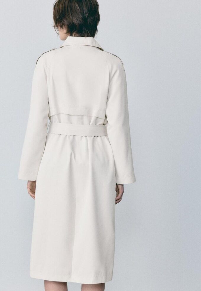 Lange, soepel vallende trenchcoat Lange, soepel vallende trenchcoat
