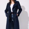 Lange, soepel vallende trenchcoat Lange, soepel vallende trenchcoat