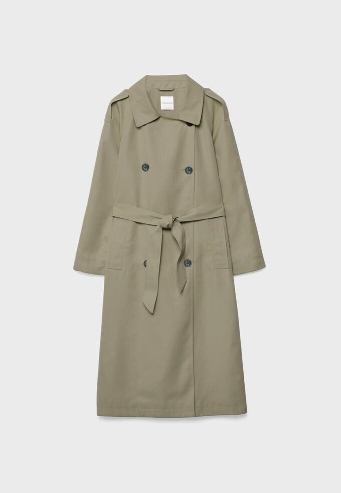 Lange, soepel vallende trenchcoat Lange, soepel vallende trenchcoat
