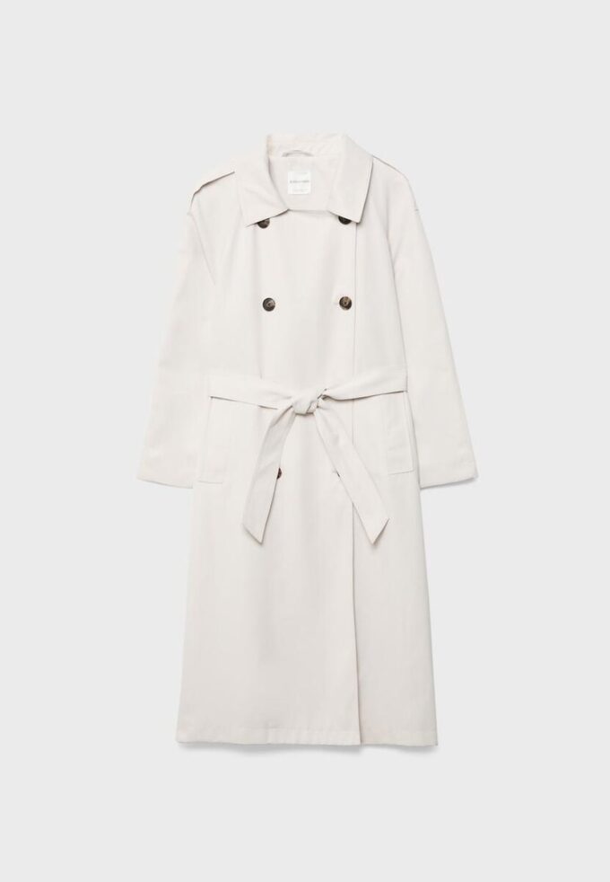 Lange, soepel vallende trenchcoat Lange, soepel vallende trenchcoat