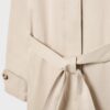 Lange trenchcoat met enkele rij knopen