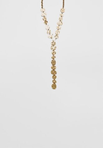 Lariat-ketting met textuur
