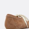 Leer sneakers met strik
