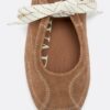 Leer sneakers met strik