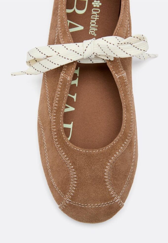 Leer sneakers met strik