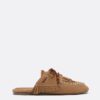 Leerloafers zonder achterkant met bedeltjes