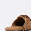Leerloafers zonder achterkant met bedeltjes