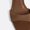 Leren sandalen met hoge hak