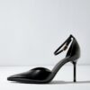 Leren schoenen met hak