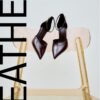 Leren schoenen met hak