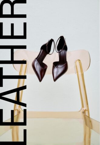 Leren schoenen met hak