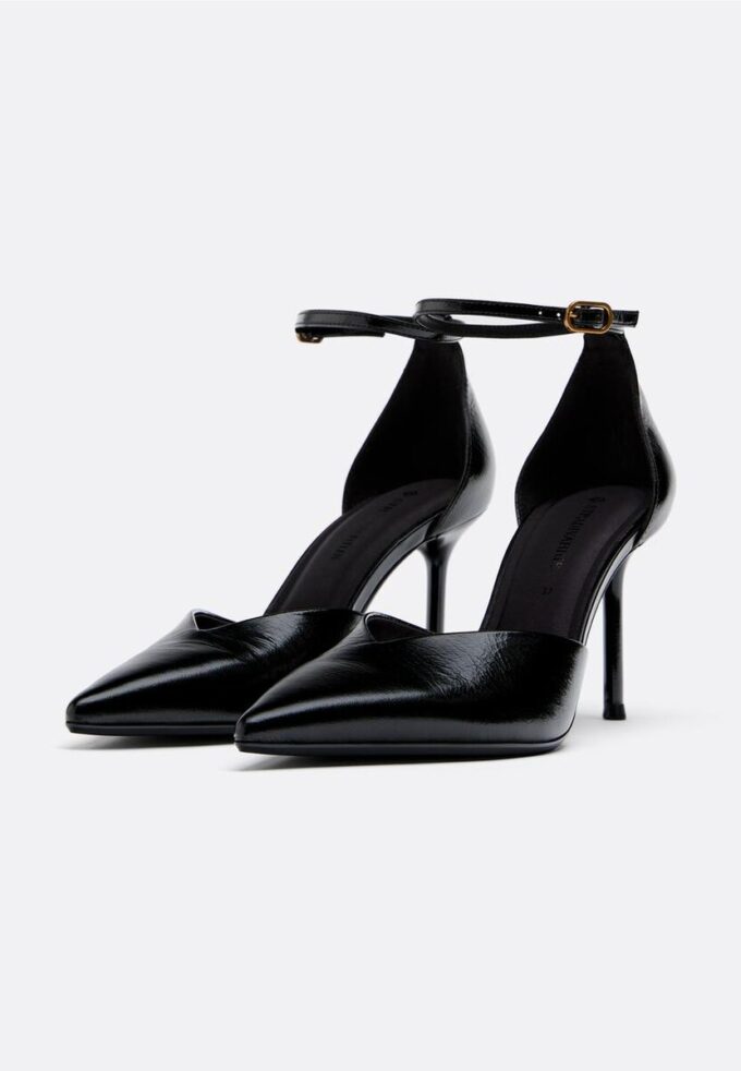 Leren schoenen met hak