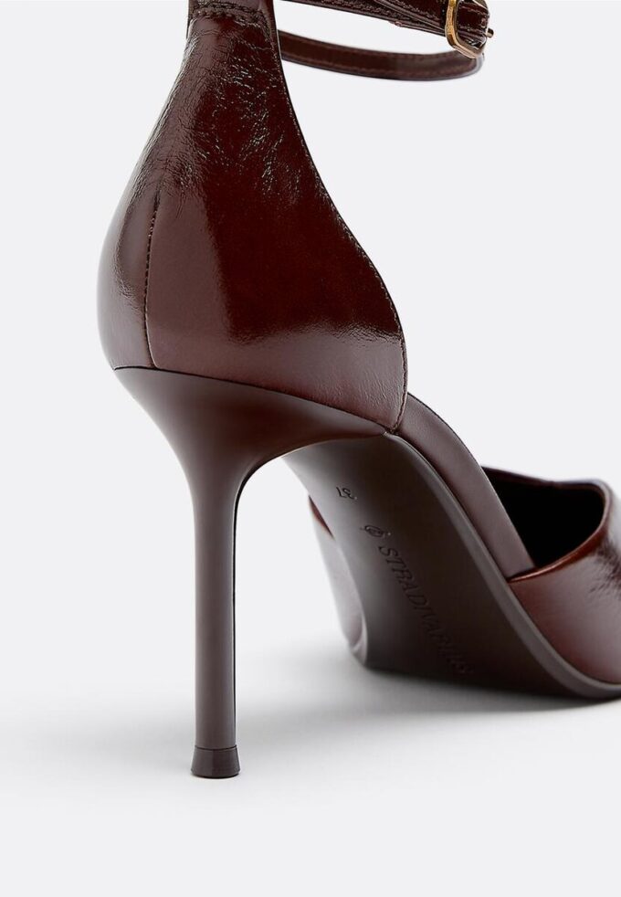 Leren schoenen met hak