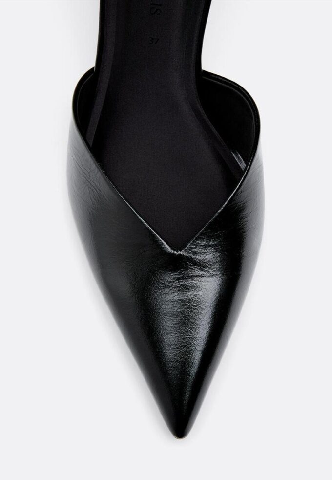 Leren schoenen met hak