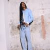 Low-rise jeans met rechte pijpen Low-rise jeans met rechte pijpen