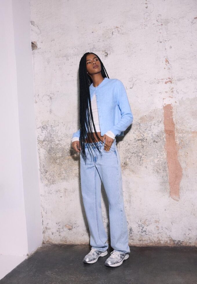 Low-rise jeans met rechte pijpen Low-rise jeans met rechte pijpen