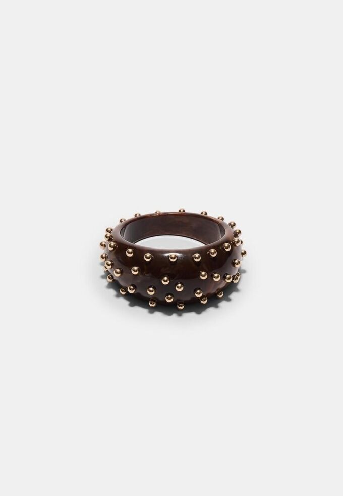 Maxi stijve armband met studs