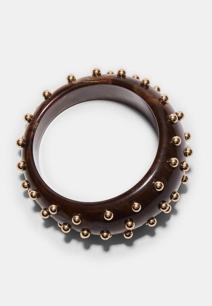 Maxi stijve armband met studs