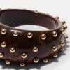Maxi stijve armband met studs