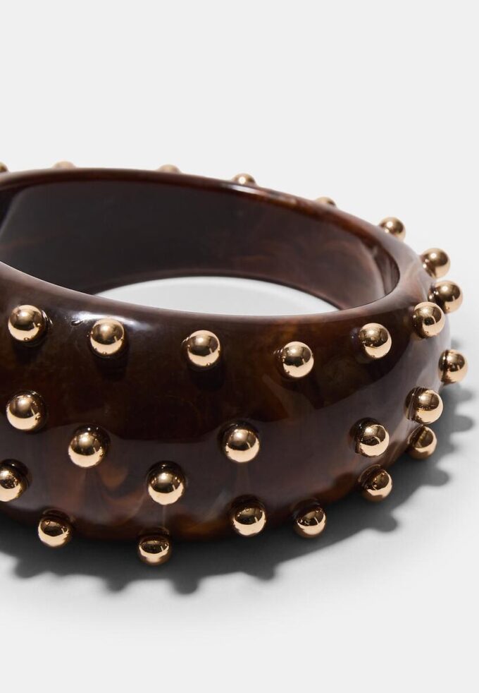 Maxi stijve armband met studs