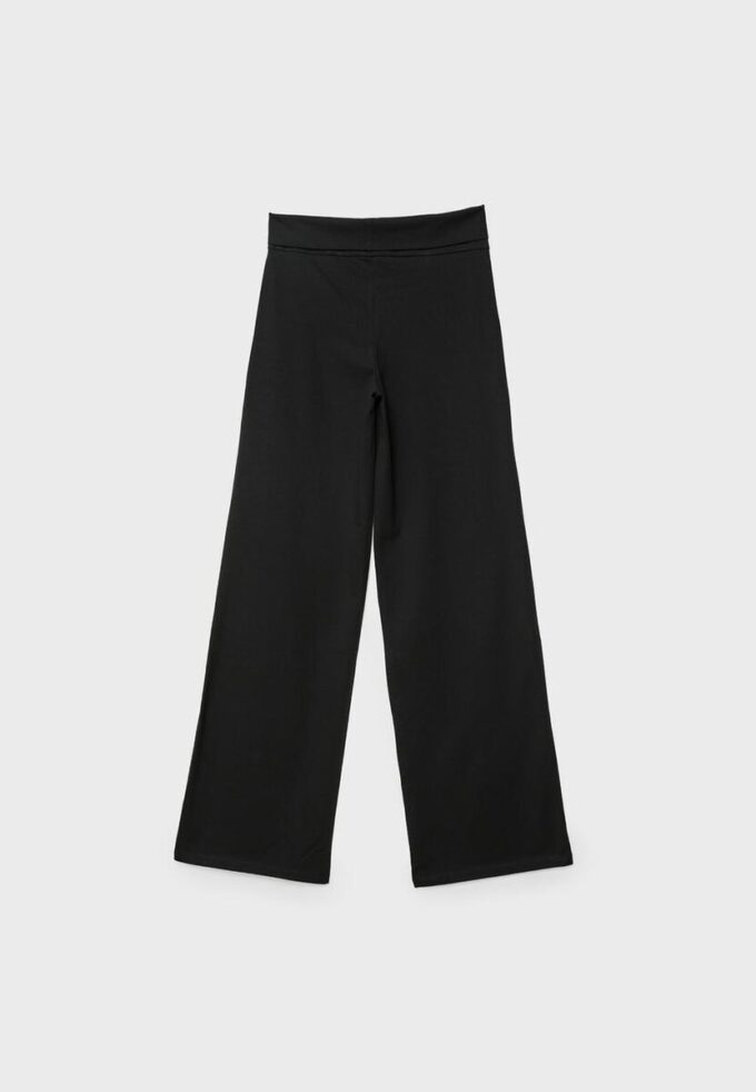 Mesh-broek met omgeslagen tailleband Mesh-broek met omgeslagen tailleband