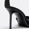 Mesh-schoenen met hoge hakken