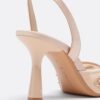 Mesh-schoenen met strass en hakken