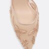 Mesh-schoenen met strass en hakken