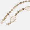 Metale riem met gekleurde steentjes en ketting