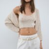 Metale riem met gekleurde steentjes en ketting