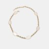 Metale riem met gekleurde steentjes en ketting