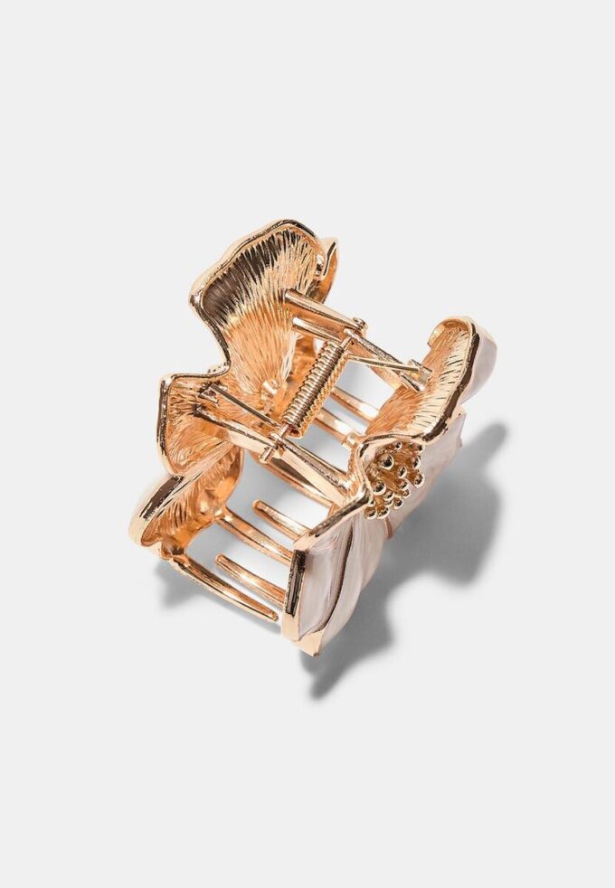 Metalen bloemhaarclip