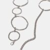 Metalen riem met grote ovalen