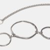 Metalen riem met grote ovalen